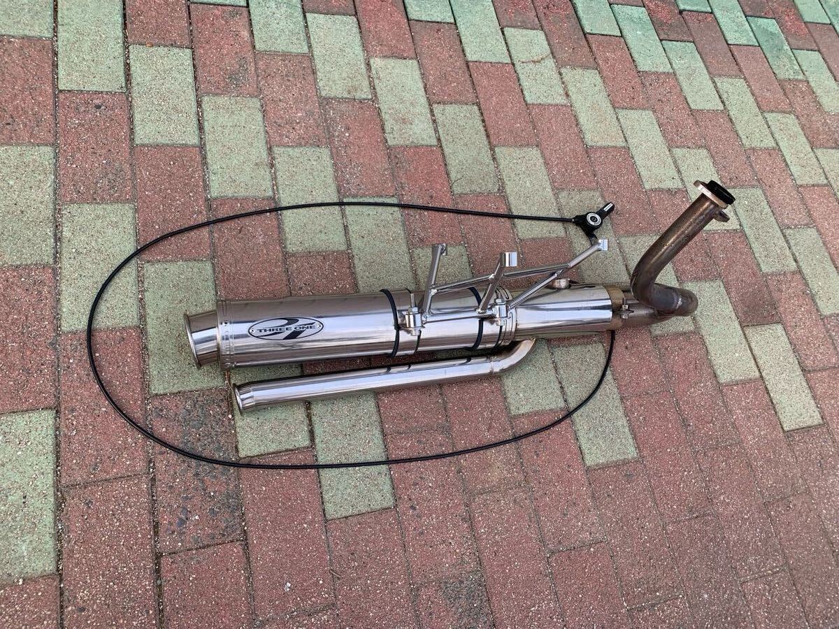 即決あり! 希少 THREE ONE HYDE フュージョン マフラー スリーワン 音量調整 可変バルブ拍卖