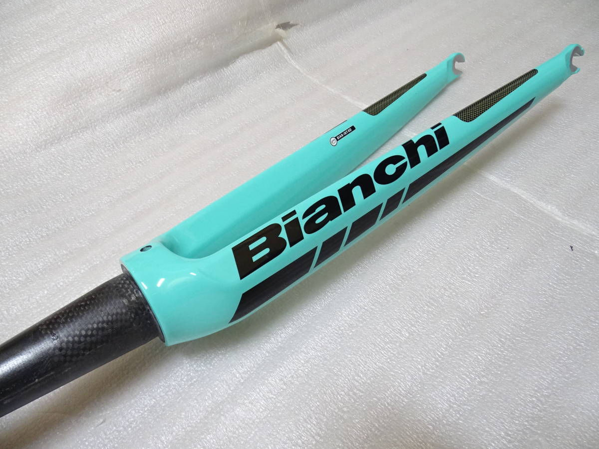新品 Bianchi Intenso リムブレーキタイプ フルカーボン フォーク 1-1/8 下1-1/2 流用拍卖