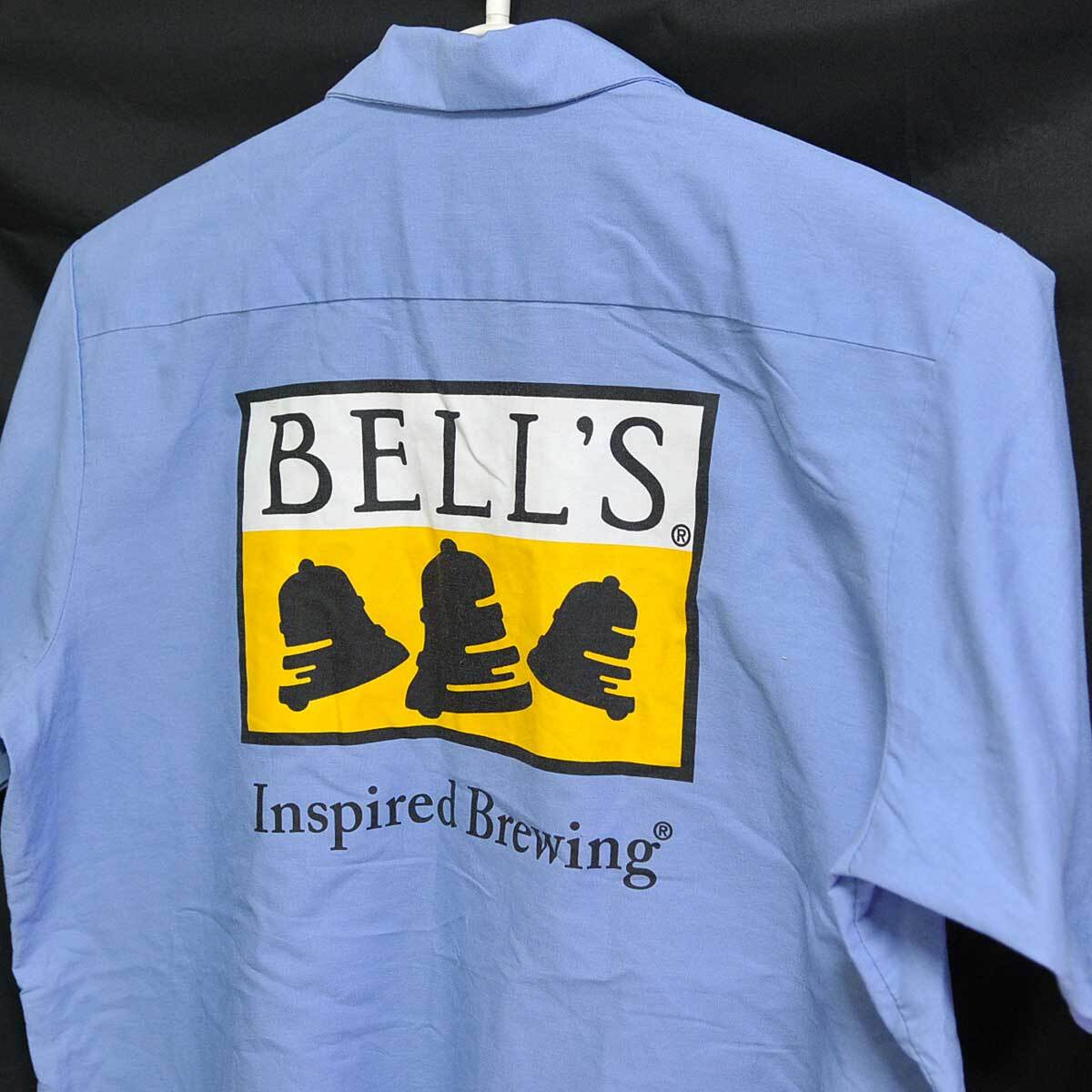 古着●レッドキャップ 半袖ワーカーシャツ ベルズ ブリュワリー XL 左襟点状の汚れ xwp拍卖