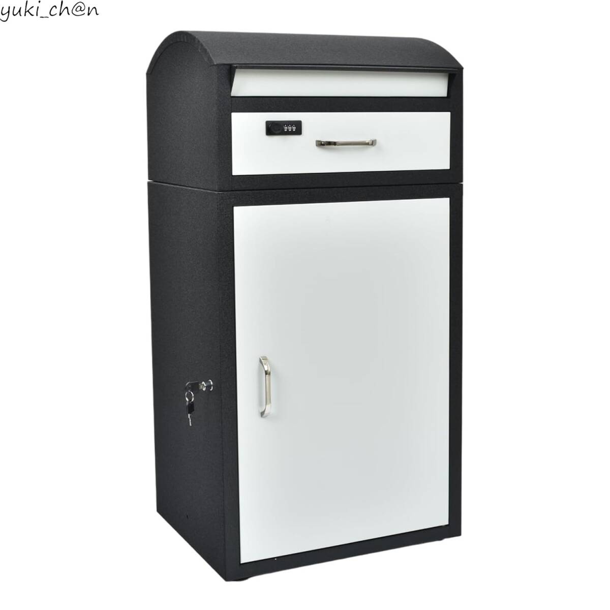 宅配ボックス ポスト一体型 ブラックライトグレー 70L 耐荷重20kg 85×35×31.5 防水 屋外 宅配BOX 戸建て拍卖