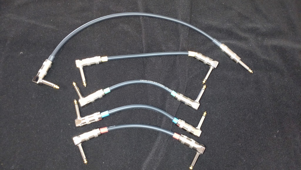CAJ/CAE/CUSTOM AUDIO JAPAN色分けパッチケーブル5本セット中古品拍卖