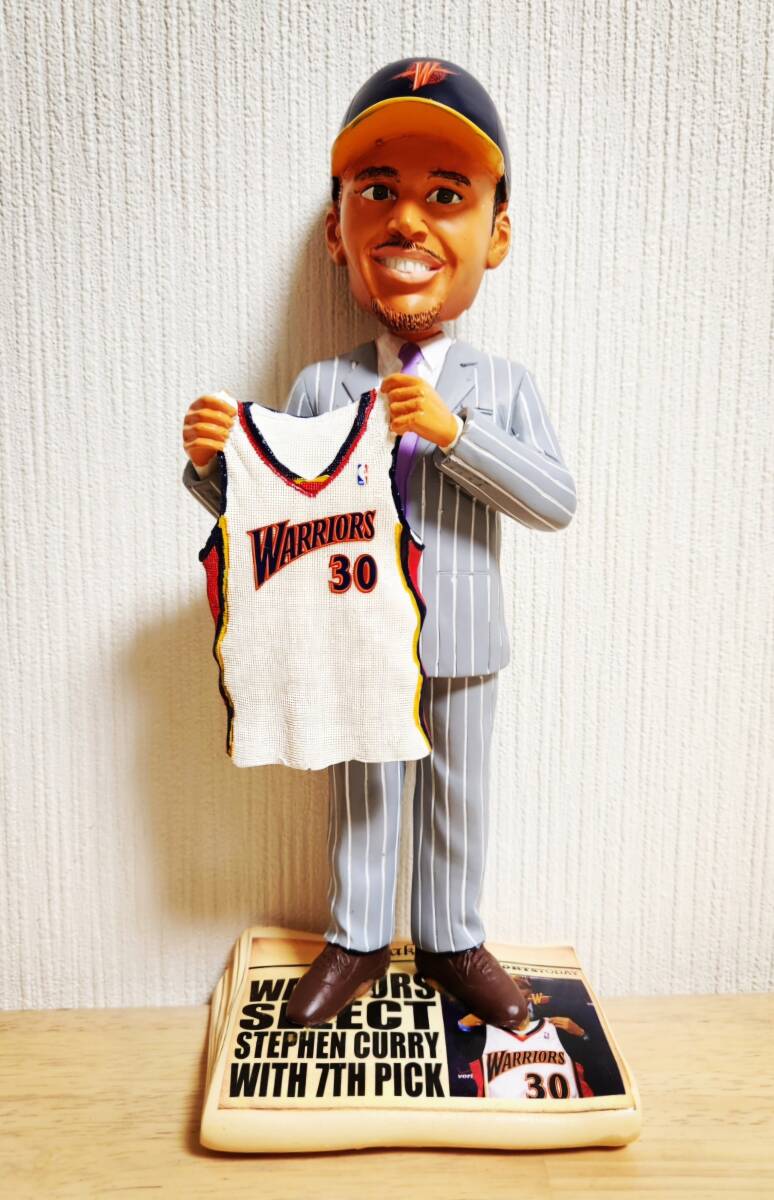 レア 2009 STEPHEN CURRY Bobblehead / ステフェン カリー Golden State Warriors (4x NBA Champions & Finals MVP & 2x MVP) Under Armour拍卖