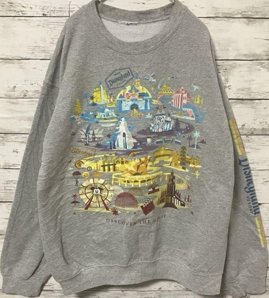 【ディズニーワールド】WDW カルフォルニア 海外限定スウェット トレーナー Lサイズ 送料無料拍卖