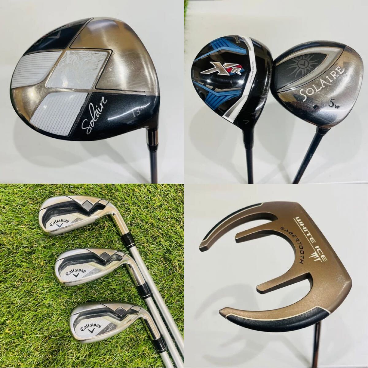 【初心者女性向け】Callaway キャロウェイ solaire レディース ゴルフクラブセット オリジナルカーボン(L)右利き拍卖