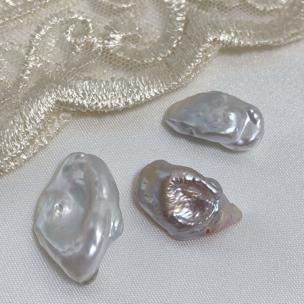 es174/SALE!淡水パール◇つやつやケシパール、ピアス、ネックレスにおすすめ拍卖