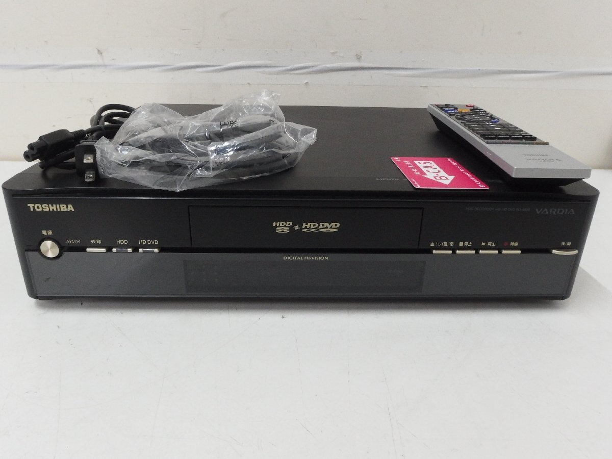 12▲/Zク4914 保証有 ☆ TOSHIBA 東芝 VARDIA RD-A600 HDD&HD DVDレコーダー 2007年製 HDDVD録画再生確認済み 希少 中古拍卖