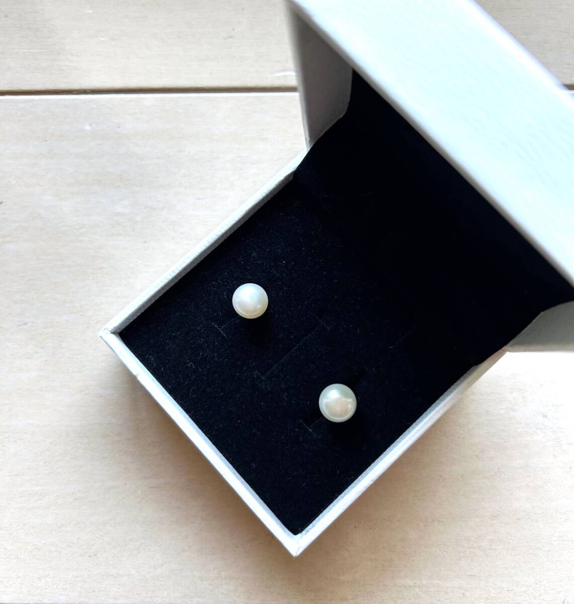 新品未使用★パール ピアス 淡水パール 真珠×ゴールド 大き目パール 9mm★ケースあり拍卖