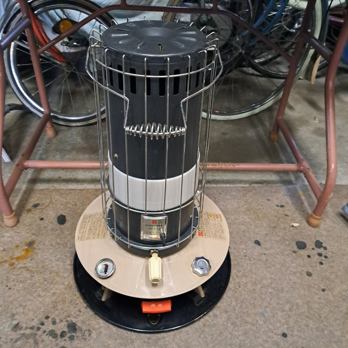 NATIONAL OS-356C 石油ストーブ ナショナル 昭和レトロ 要整備 暖房器具拍卖