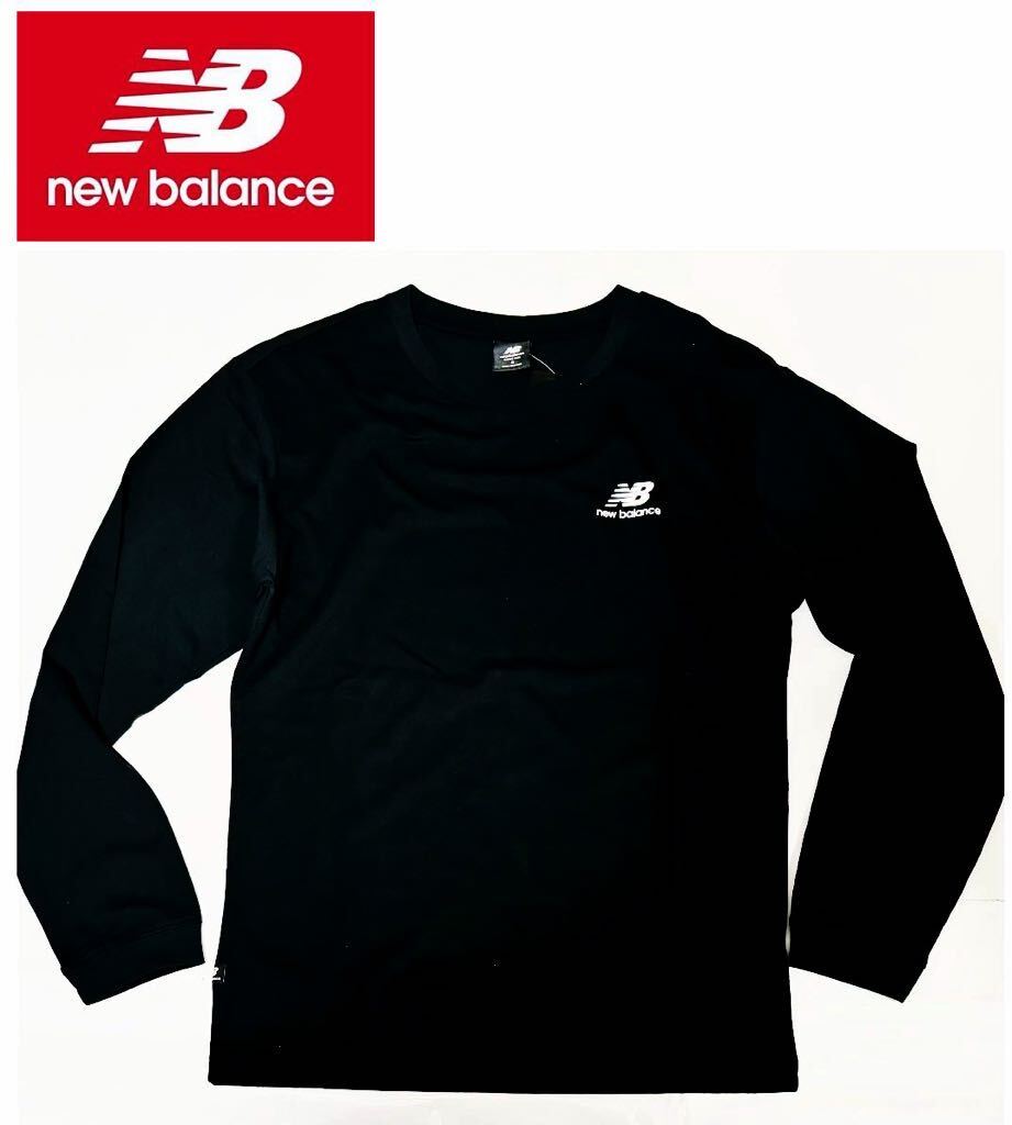 ●新品●ニューバランス●ロングTシャツ●コットン100%、ブラック、Sサイズ大きめ、男女兼用!!拍卖
