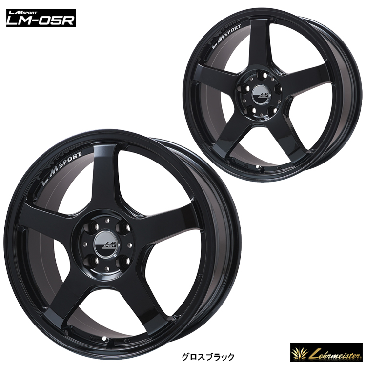 送料無料 レアマイスター LMSPORT LM-05R 6.5J-16 +43 4H-100 (16インチ) 4H100 6.5J+43【2本セット 新品】拍卖