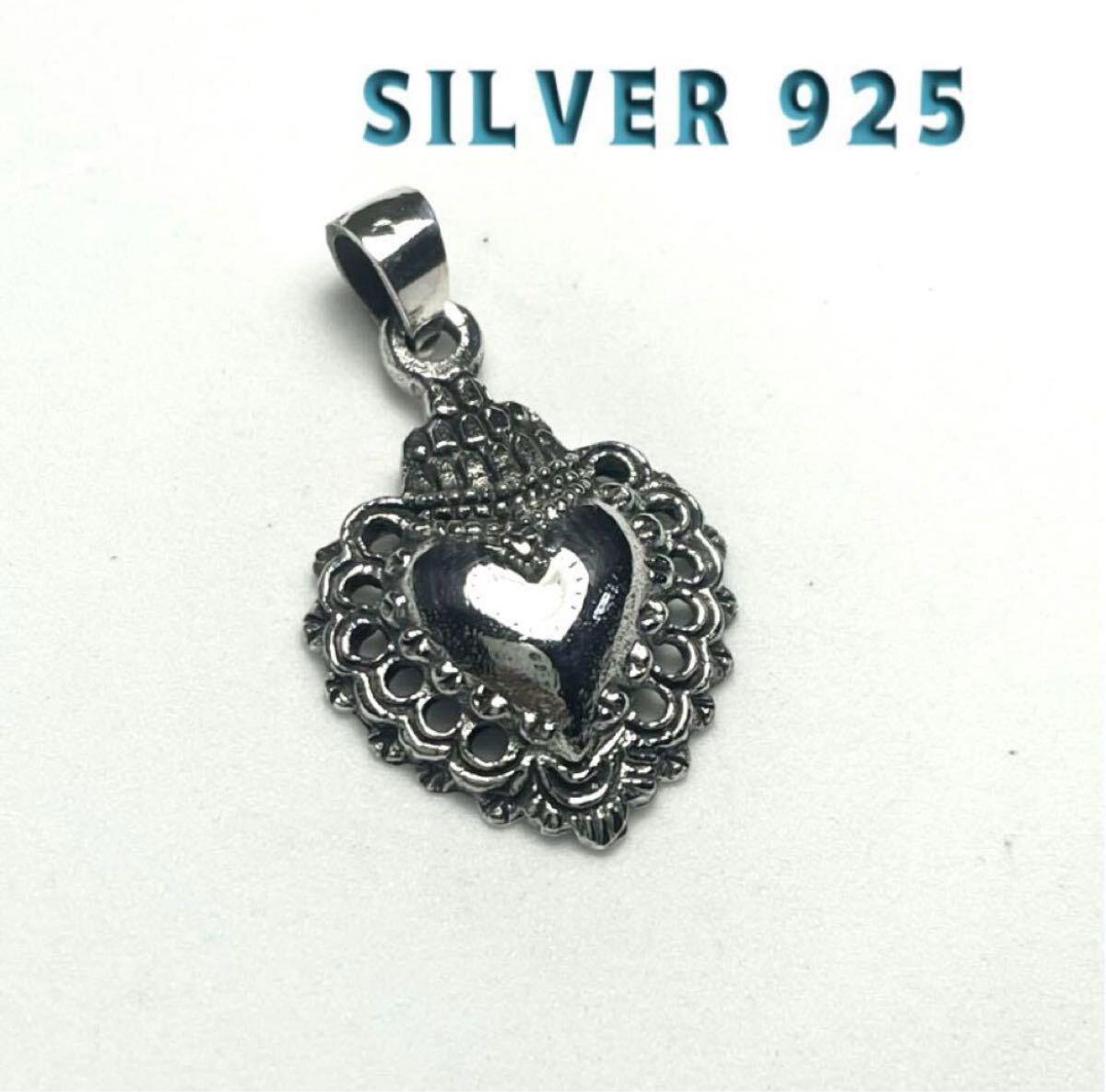 ハート 愛 シンプル スターリングシルバー925ペンダントトップ 恋愛成就 銀 LMJ1-A3-44拍卖