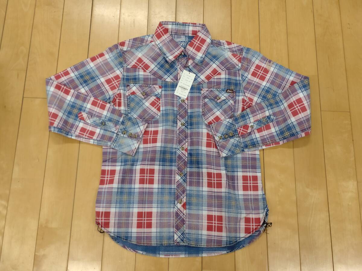 ティーエムティー TMT インディゴチェックウエスタンシャツ サイズS TSH-S1302 ラストシンデレラ拍卖