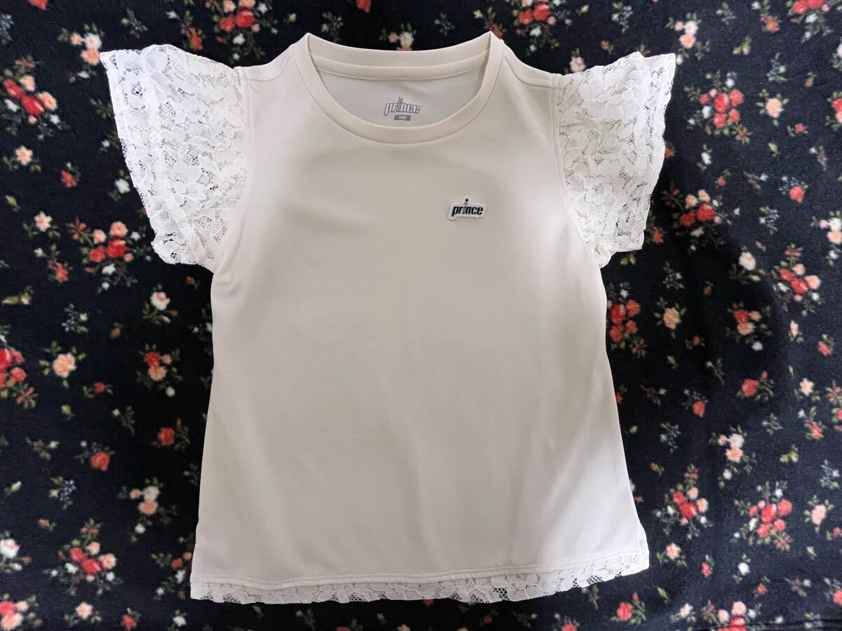 プリンステニスウェア ガールズ 140サイズ アイボリー拍卖