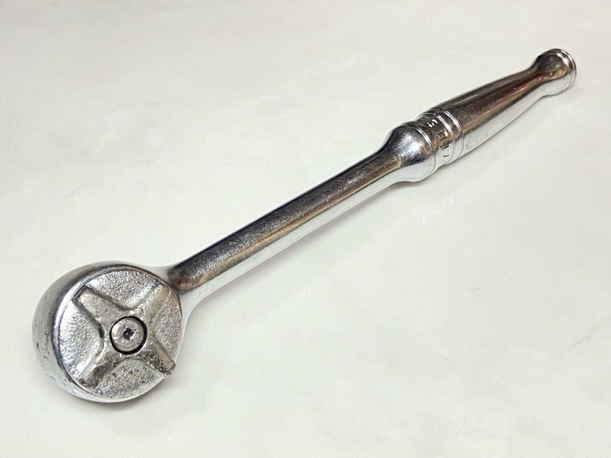 ヴィンテージ Snap-on スナップオン 旧ロゴ 3/8 ラウンドヘッド ラチェット F671拍卖
