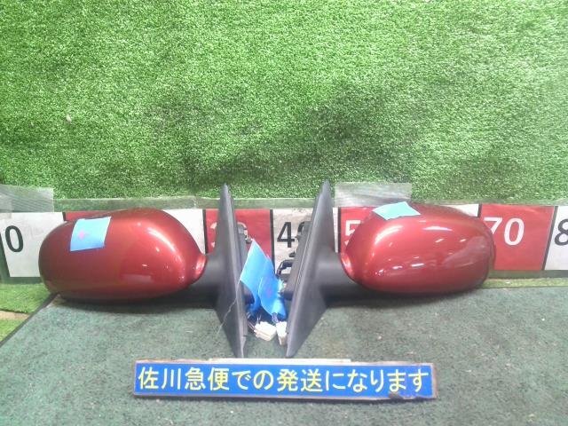 日産 ステージア 250RX NM35 サイドミラー ドアミラー 左右セット 電動格納 7P 動作OK ヒーター付 擦り傷・飛石傷有り 現状販売 中古拍卖