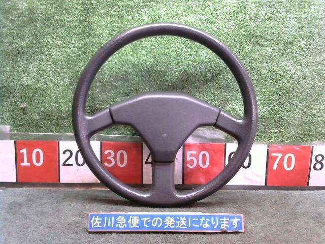 スズキ ジムニー ワイルドウインド JA22W ステアリング ホイール ハンドル SRS無用 ホーン未テスト 擦れ・汚れ有り 現状販売 中古拍卖