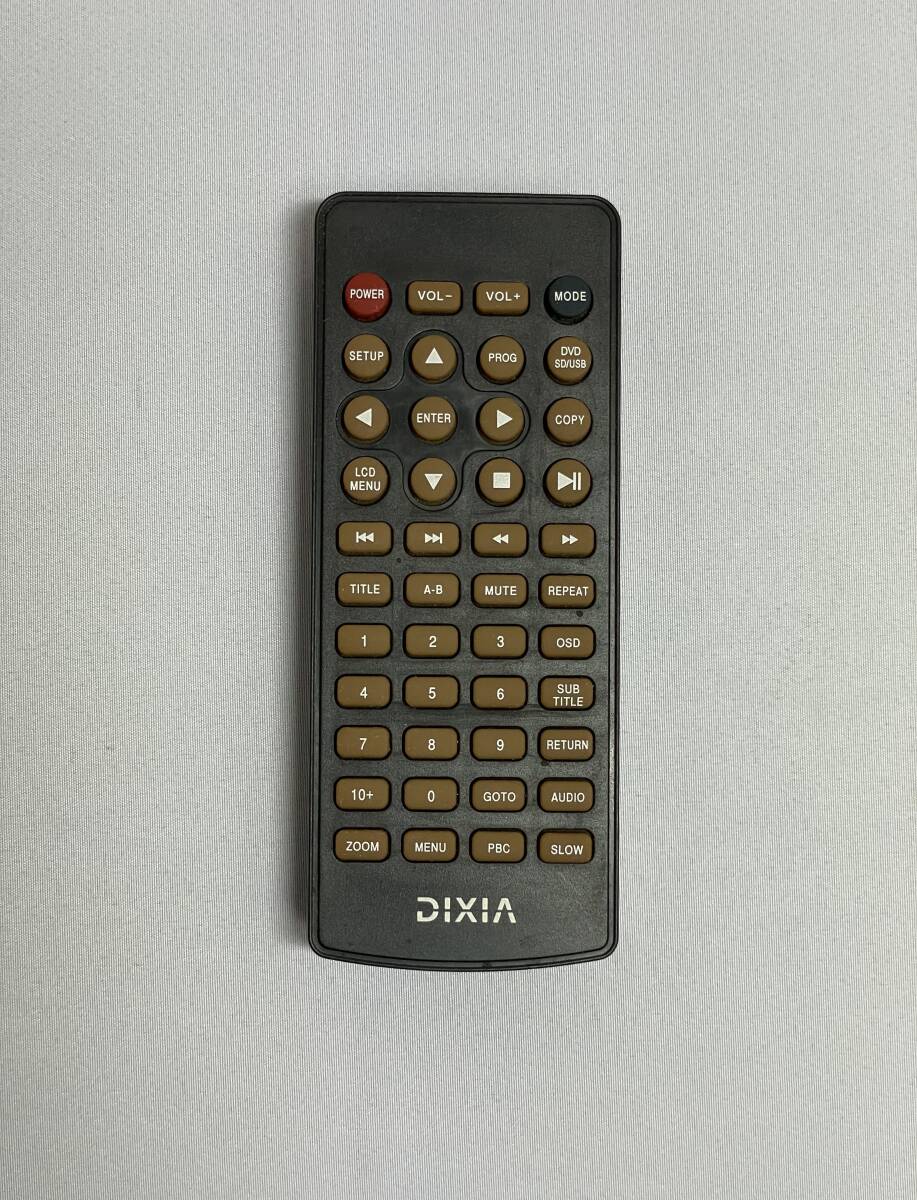【中古・良品/動作確認済】★DVDプレーヤー用リモコン(DIXIA)★拍卖