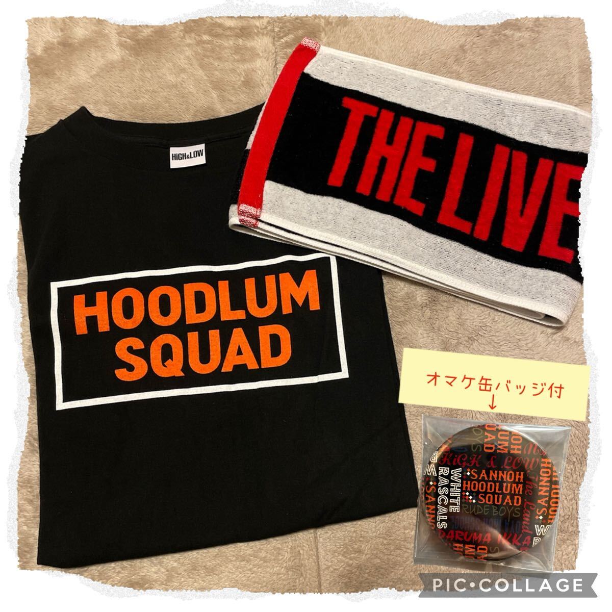 HIGH&LOW ツアーロゴ マフラータオル 山王連合会 ツアーTシャツ 2点拍卖