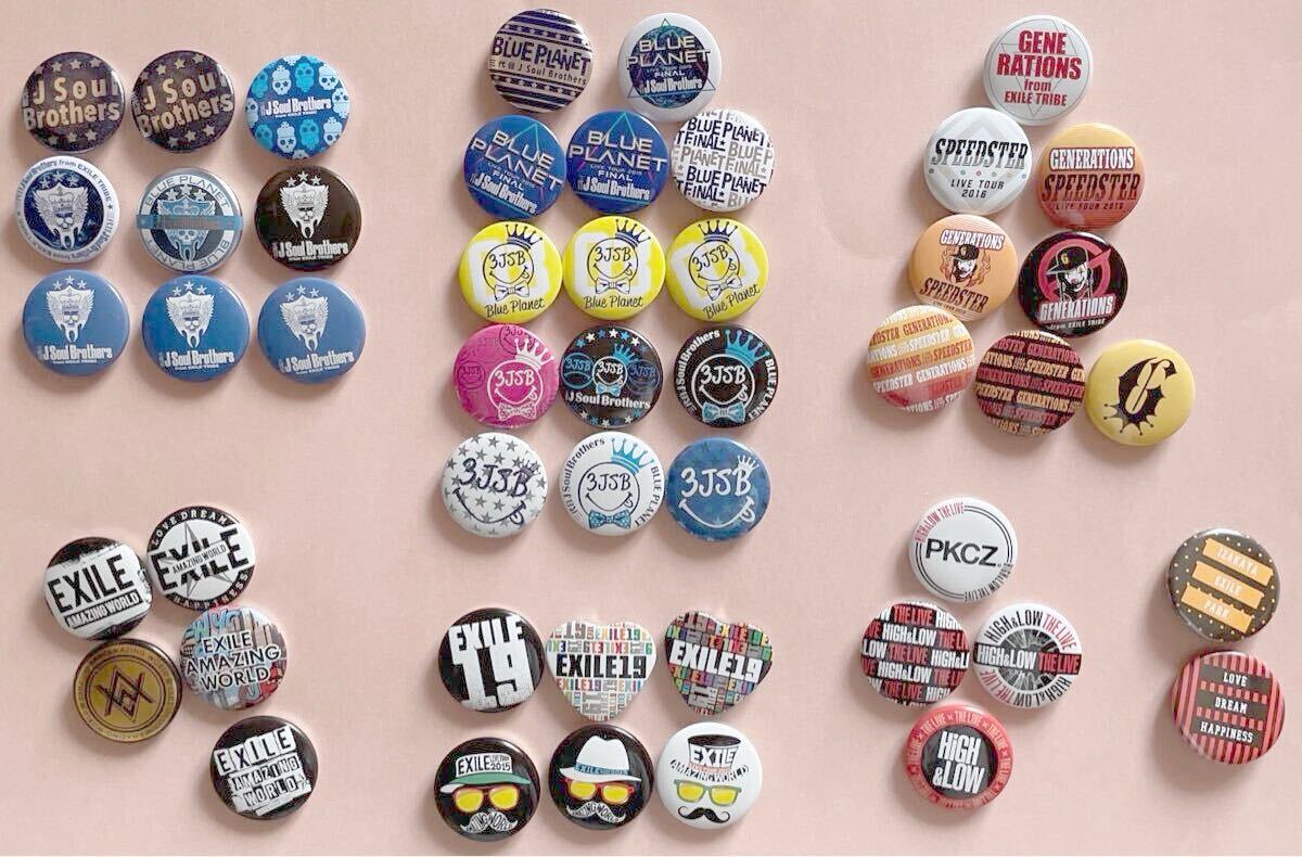 EXILE 三代目 GENERATIONS HIGH&LOW 缶バッジ 48個拍卖