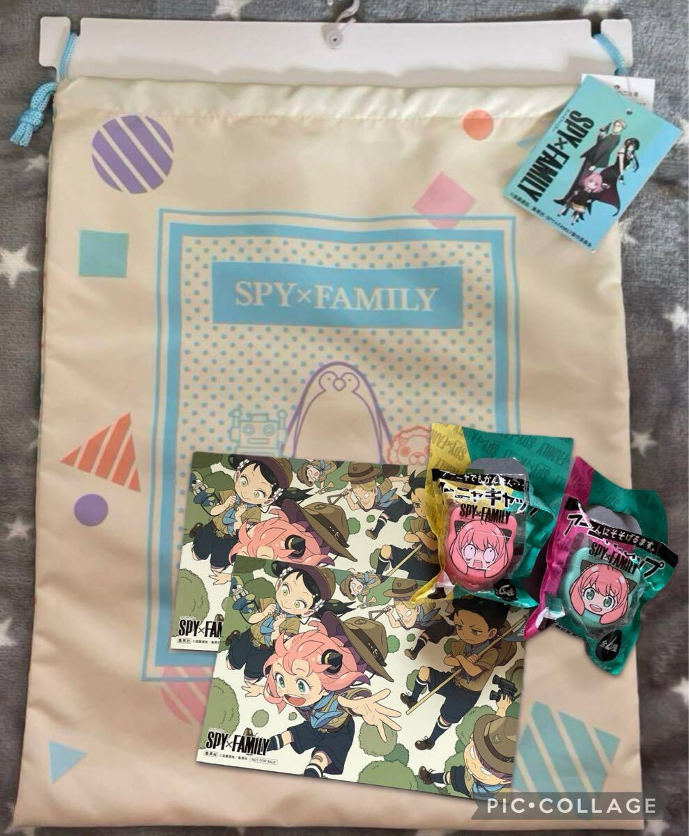 SPY×FAMILY BIG巾着 イラストカード ボトルキャップ 5点セット拍卖