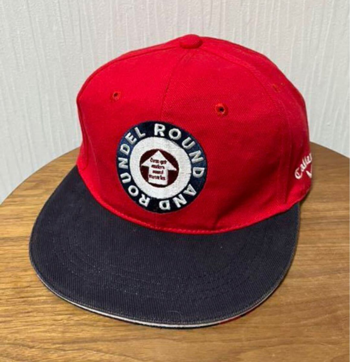 キャロウェイ callway キャップ 帽子 チェック柄 赤 GOLF ゴルフ拍卖
