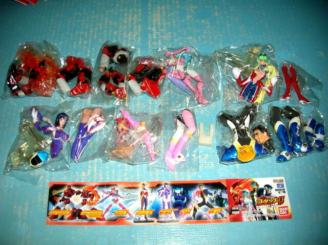 7568新品HG 神魂合体ゴーダンナー!! 全7種 猿渡ゴオ 葵杏奈 藤村静流 ミラ・アッカーマン ネオオクサー ゴーダンナー ツインドライブモード拍卖