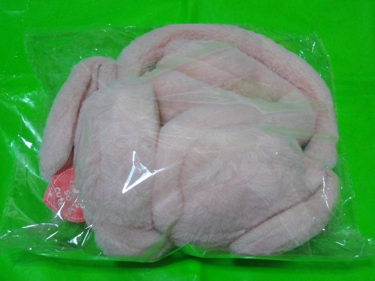 ぴょんぴょん イヤーマフ ver.2 コーラルピンク 耳あて拍卖