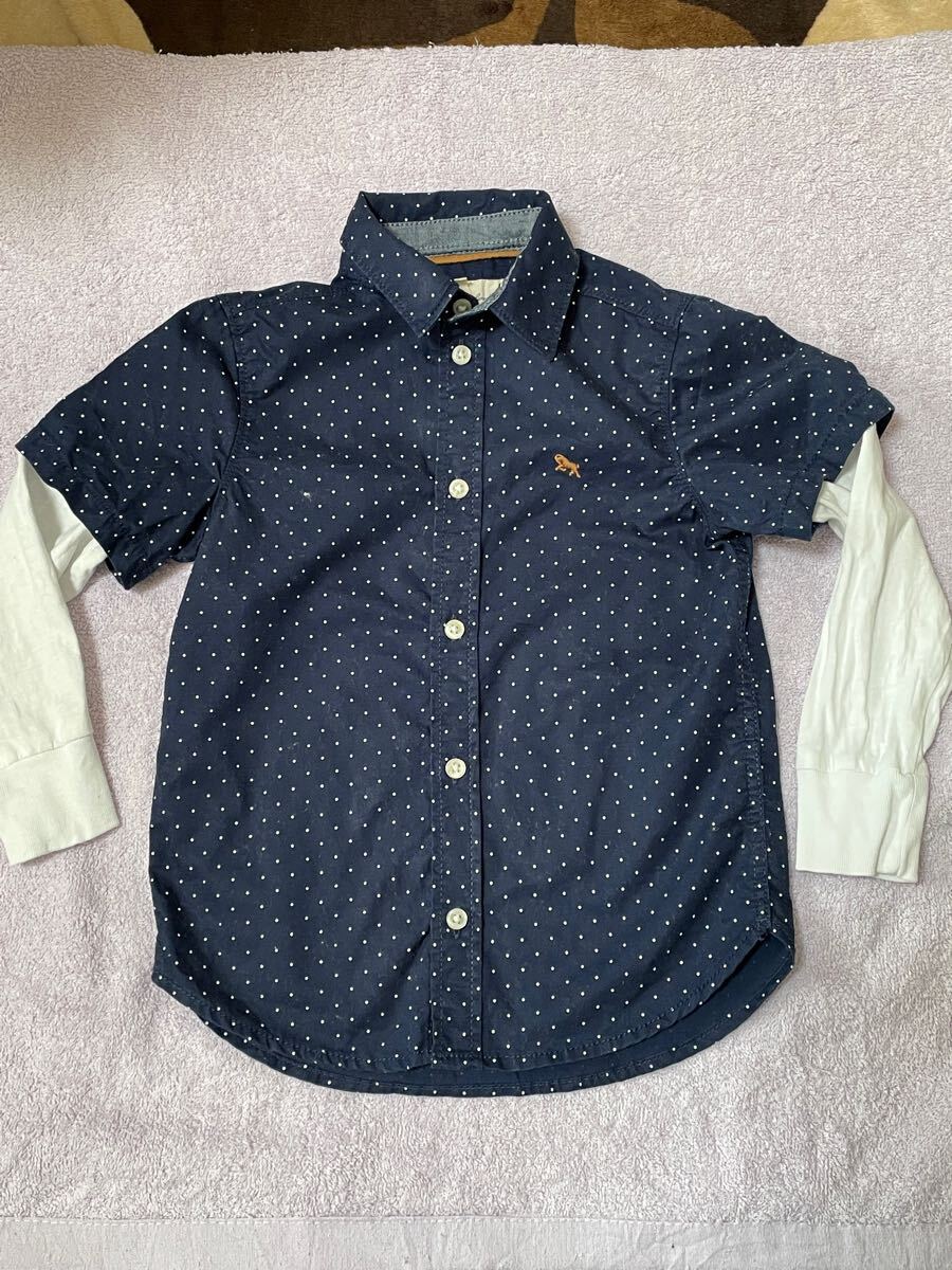 H&M 重ね着風シャツ拍卖