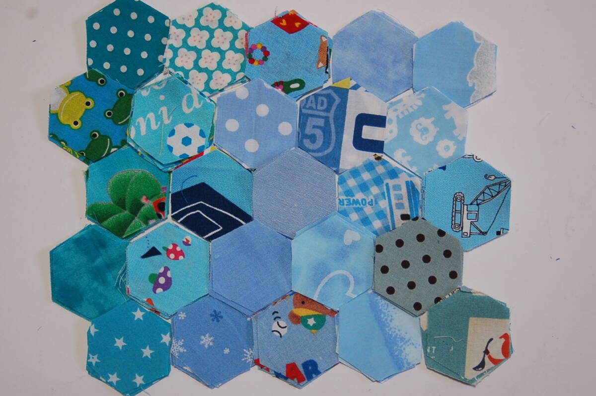 カットクロス パッチワーク用 六角形16㎜ 150枚 №63-4拍卖