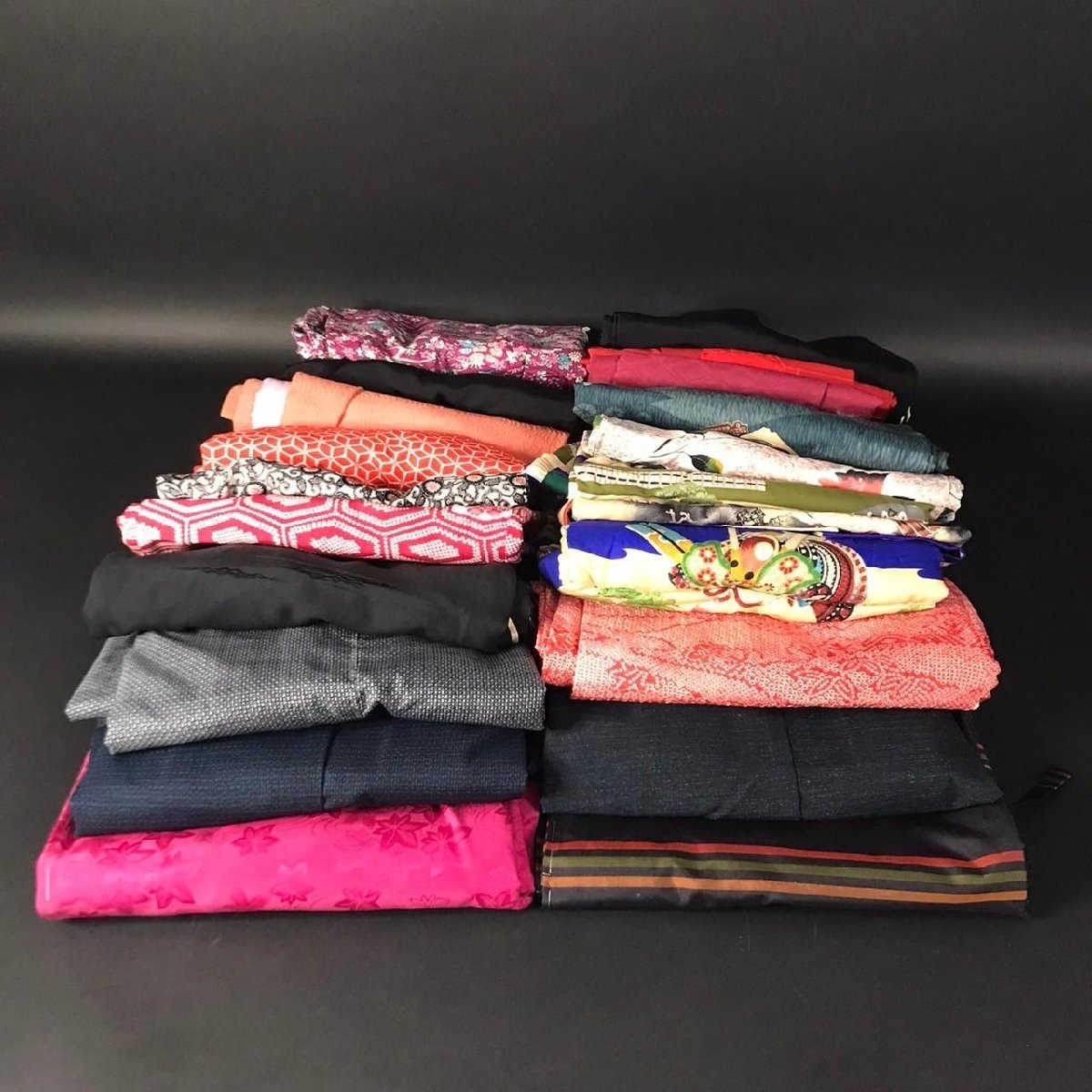 ER0205-8-3 羽織 まとめ 道行 リメイク 和装小物 着物小物 ハンドメイド 材料 和柄 レトロ アンティーク 120サイズ拍卖