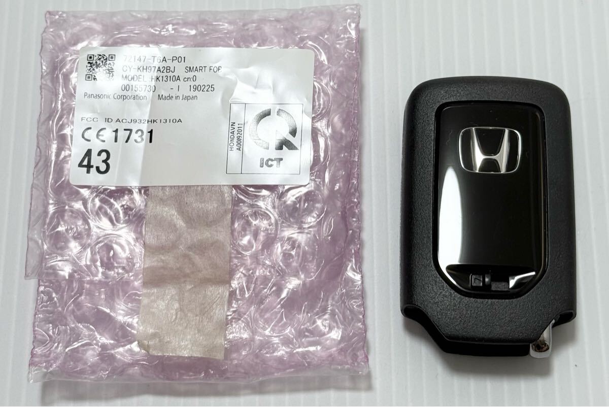 No.2 新品未使用 純正 HONDAホンダ スマートキー3ボタン キーレス リモコン T6A-P01 CY-KH97A2BJ拍卖