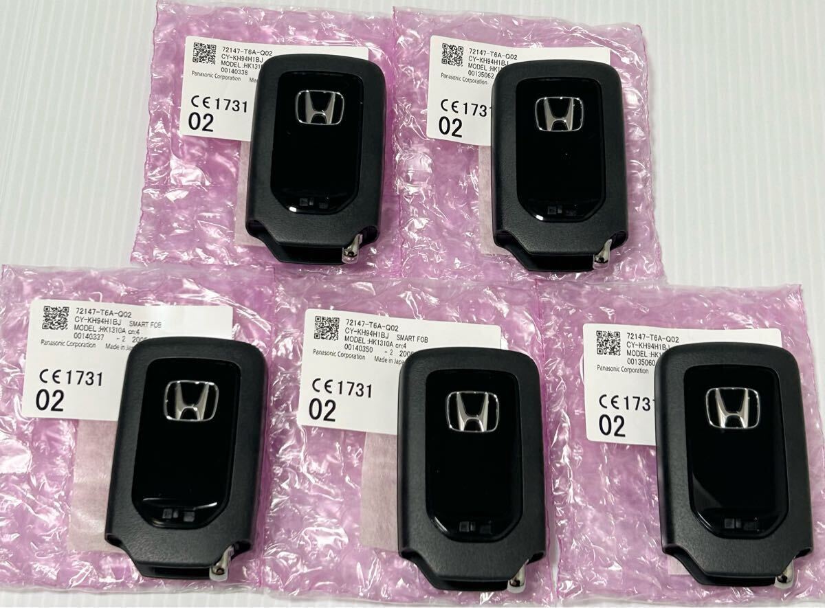 5個セット 新品 未使用品 純正 スマートキー ホンダ 4ボタン キーレスT6A-Q02 CY-KH94H1BJ拍卖