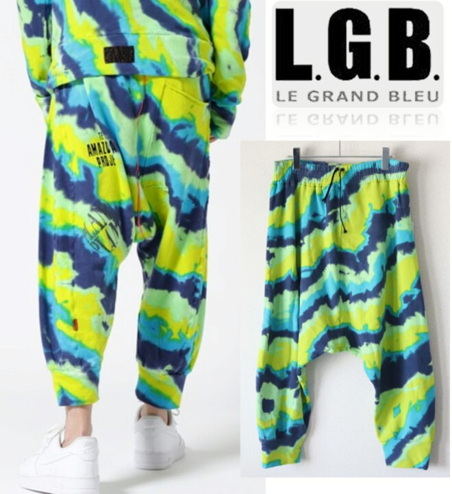 39,600円新品タグ付き【L.G.B. ルグランブルー】AMAZONICA スウェット サルエルパンツ 1(S-M) v6575拍卖