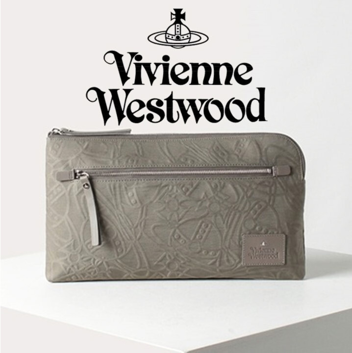 新品タグ付き【ヴィヴィアンウエストウッド】ORB総柄 L字ファスナークラッチバッグ セカンドバッグ v6610拍卖