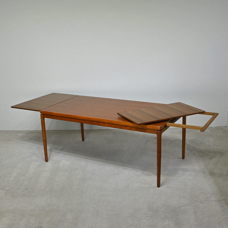 デンマーク Johannes Andersen “Model.8” Christian Linneberg チーク材 エクステンションテーブル 60年代ヴィンテージ/北欧 ウェグナー 拍卖