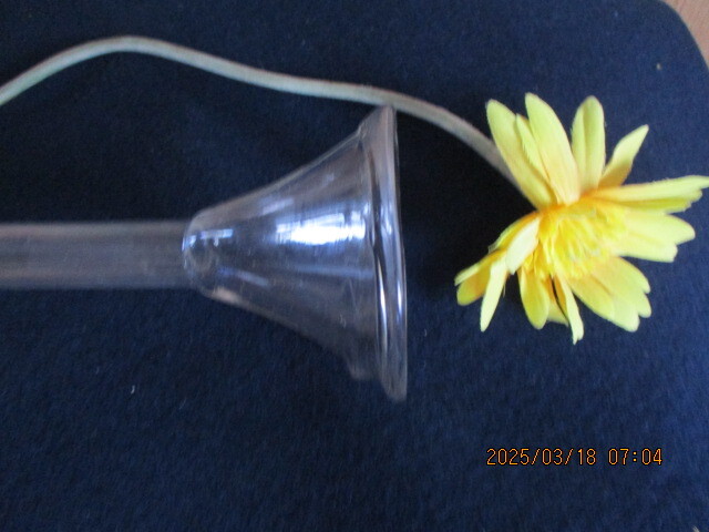 ◎昭和れとろ・吹きガラス・ハエ取りガラス棒・ガラス管・花器・気泡・ガラス棒・ハエ取り・全長:92,5センチ・良品拍卖