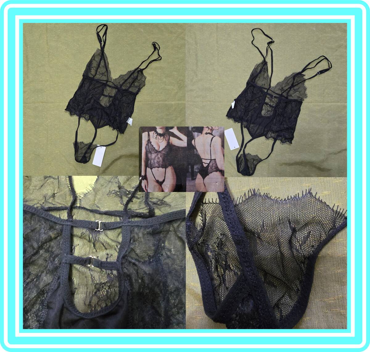 ★超素敵★ブラック★テディ★シースルー★大人可愛いデザイン★キュートでオシャレ★Z193W拍卖