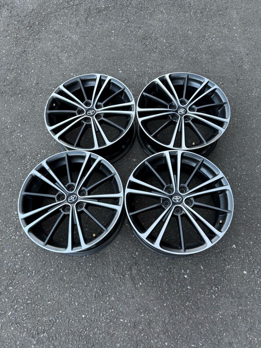 TOYOTA SUBARU 17インチ7J 5穴PCD 100 オフセット+48 中古アルミホイール4本セット 86など 拍卖