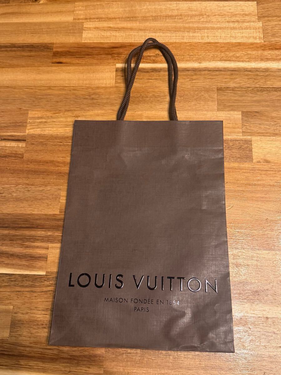 よれ有り LOUIS VUITTON ルイヴィトン 紙袋 ショッパー ショップ袋 ブラウン 小 縦長拍卖