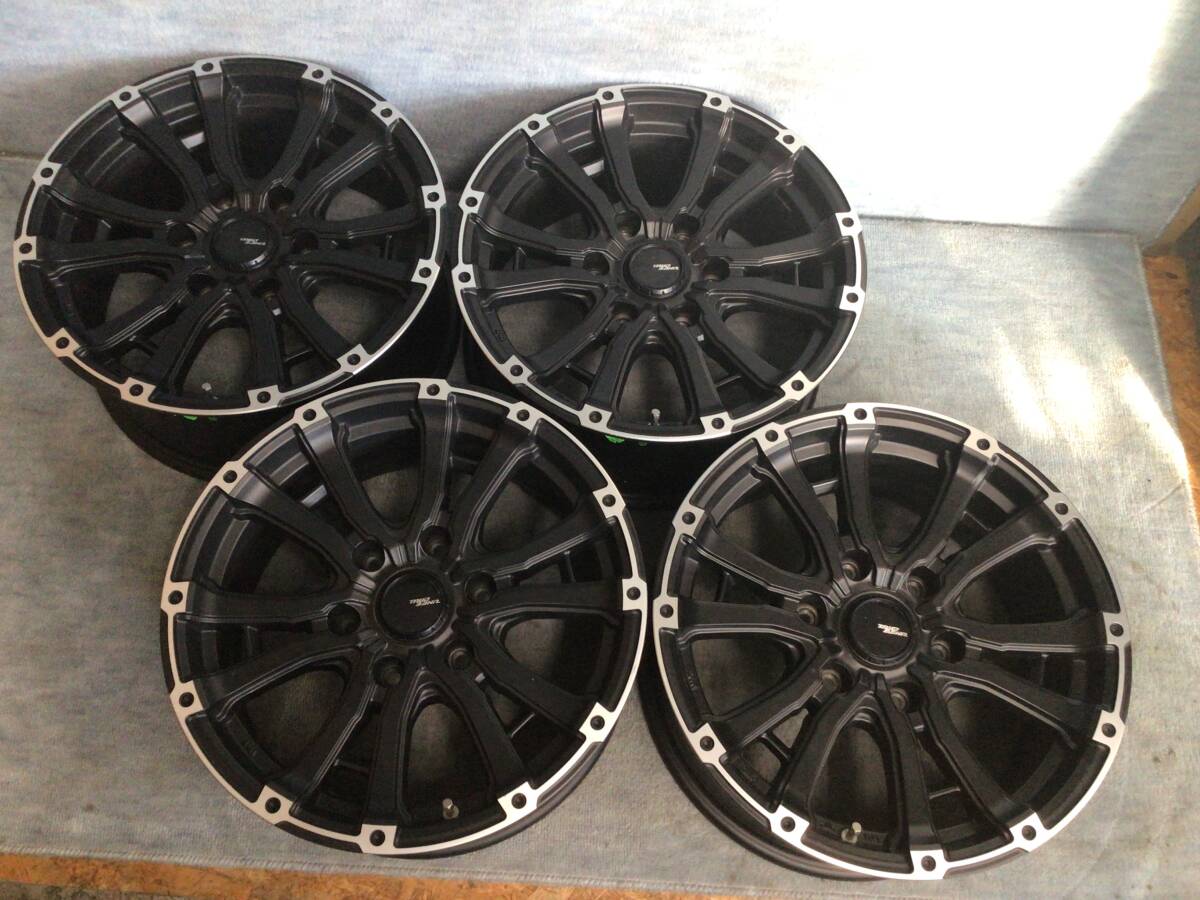 美品 MUD BAHN XR-600S 17インチ 7.5J PCD139.7/6H アルミホイール4本セット拍卖