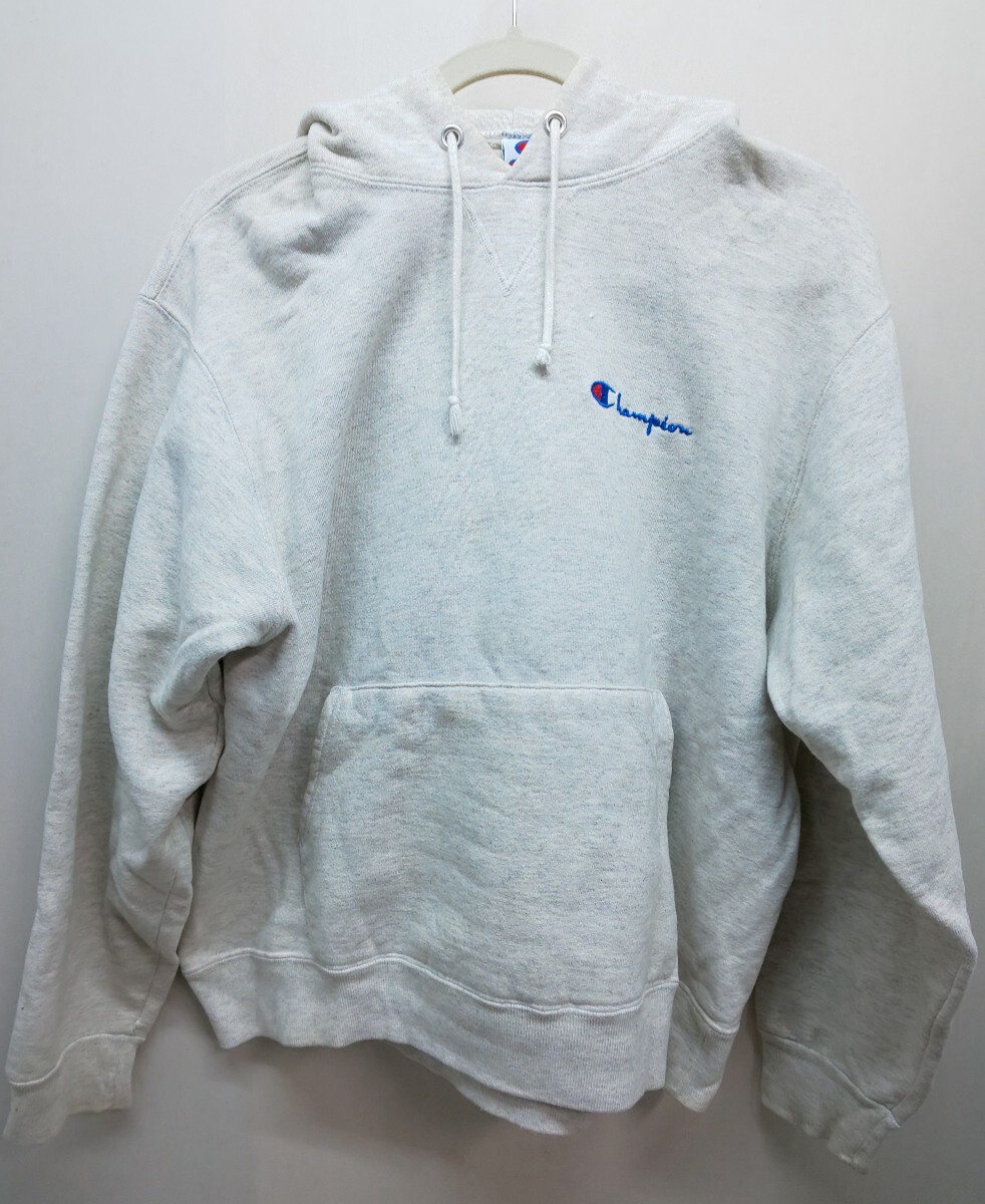 ☆Champion 90s パーカー 裏起毛  Lサイズ アメカジ 青刺繍タグ☆ チャンピオン ヴィンテージ拍卖