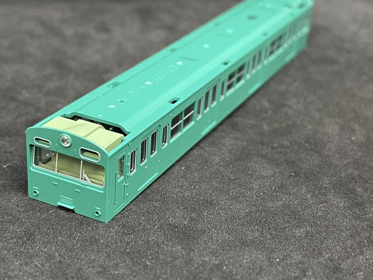 送料無料 新品 ばらし TOMIX トミックス 98534 国鉄 103系通勤電車(初期型非冷房車)エメラルドグリーン 基本 A より クハ103 ボディ 屋根無拍卖