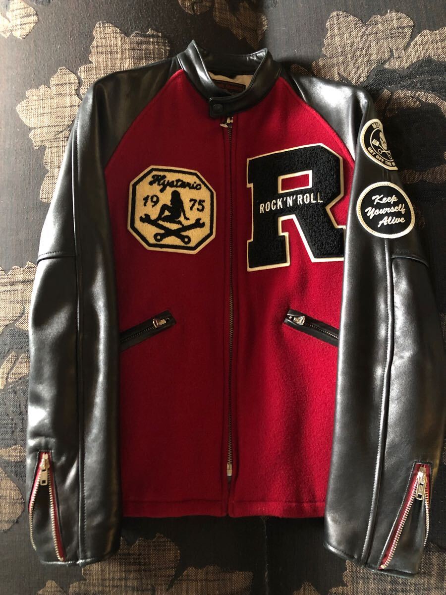 HYSTERIC GLAMOUR ライダースロックスタジャン拍卖