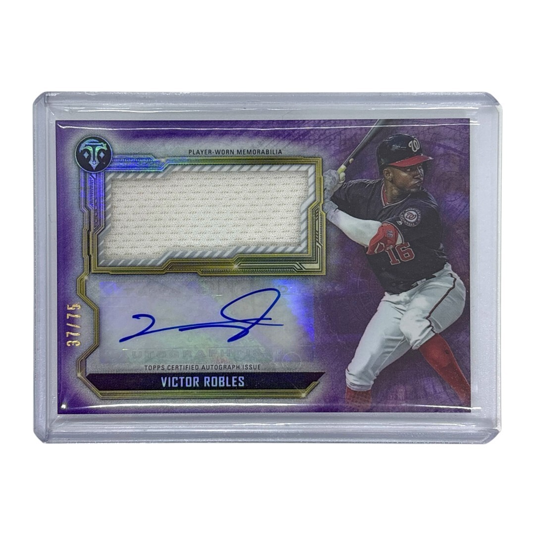 TOPPS MLBカード TRIPLE THREADS VICTOR ROBLES WASHINGTON NATIONALS 37/75 #ASJR-VR 中古 IT1拍卖