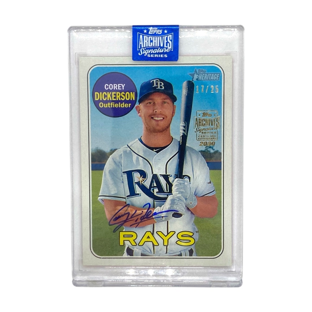 TOPPS MLBカード HERITAGE COREY DICKERSON RAYS 17/25 #88 中古 IT2拍卖