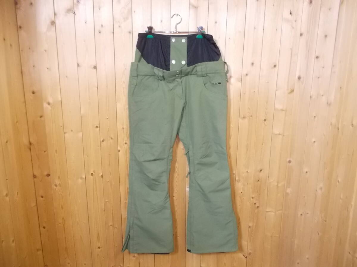 e124◆SCAPE スノーボードパンツ◆エスケープ jメンズ サイズL カーキー系 フレアタイプ スノーボードウエア ウインターウエア 7C拍卖