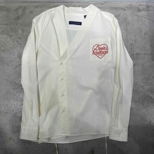 LOUIS VUITTON 22SS HEART & DRAGON KIMONO L/S SHIRT SIZE-M RM221M IS1 HMS01W ルイヴィトン ハートアンドドラゴン拍卖