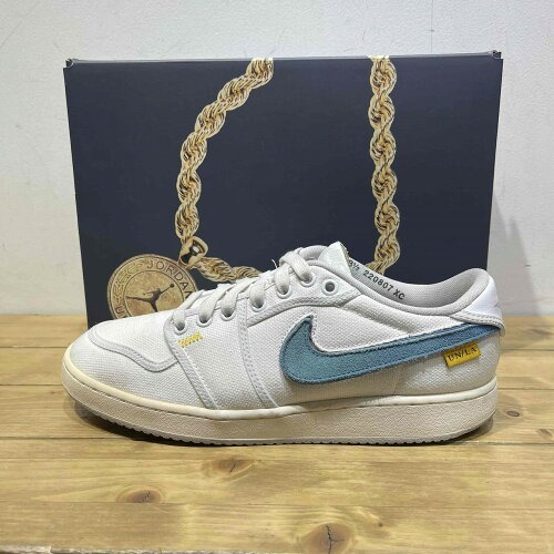 NIKE x UNION AIR JORDAN 1 KO LOW SP WHITE CANVAS サイズ26.5cm DO8912-101 ユニオン ナイキ エアジョーダン1ノックアウト拍卖