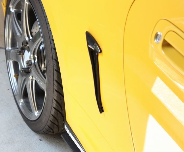 汎用スタイリッシュダミーダクト ボンネットやフェンダーエアロなど 簡単チューンナップ コペン ムーヴ ダイハツ スズキ トヨタ カスタム拍卖