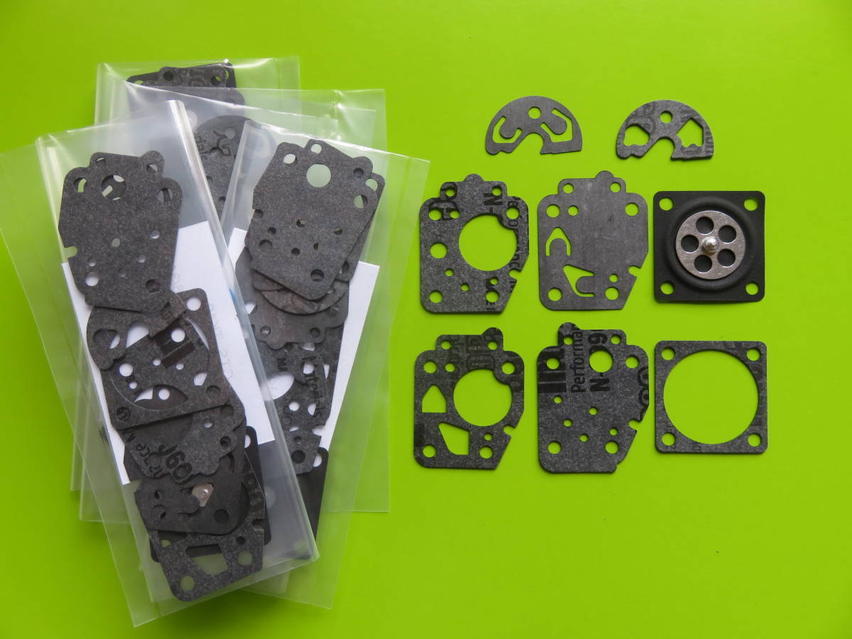 TK10 5セット ダイアフラムキット  キャブレター 部品 噴霧  パッキンセット カワサキ TG18 TG25 TG33  ダイヤフラム (TK-10)拍卖
